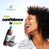 confident woman and genital wash